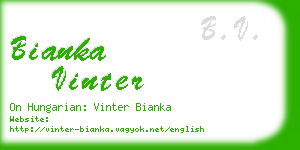 bianka vinter business card